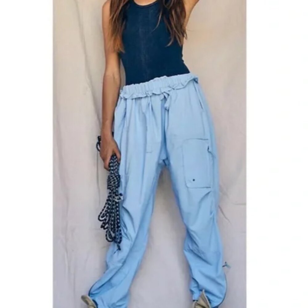 $118 Free People Movement Spring Trekker Snowbird Blue Pants  Active Wear
